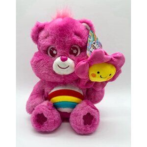 Care Bear Cheer Bear Holding a Flower Spring Plush Toy New Canadian Exclusive